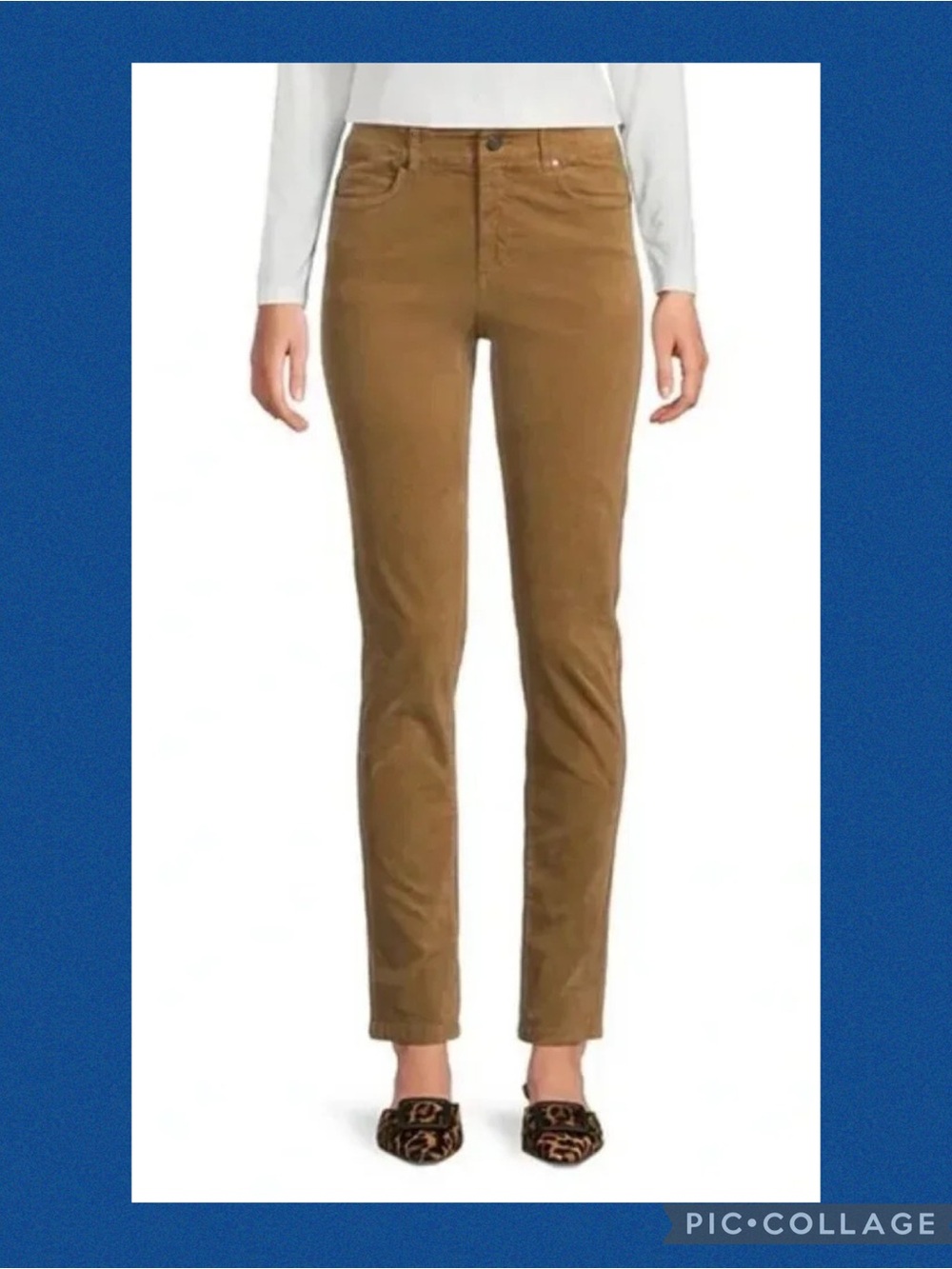 J. McLaughlin Lenni Velvet Jeans in Camel